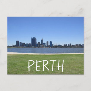 Perth Skyline Water Briefkaart