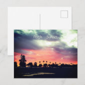 Perth Sunset Briefkaart (Voorkant / Achterkant)