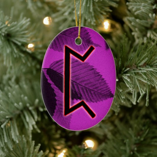 Perthro Viking Rune Yule Ornament - Karma! (Boom)