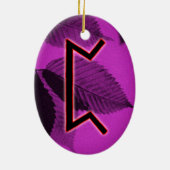 Perthro Viking Rune Yule Ornament - Karma! (Achterkant)