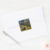 Peru, Andes, Andes, Machu Picchu Vierkante Sticker (Envelop)