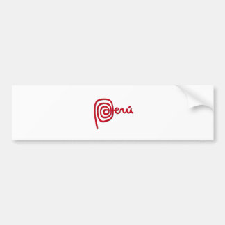 Peru Brand / Marca Peru Bumpersticker
