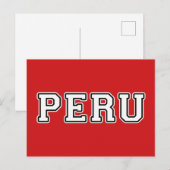 Peru Briefkaart (Voorkant / Achterkant)