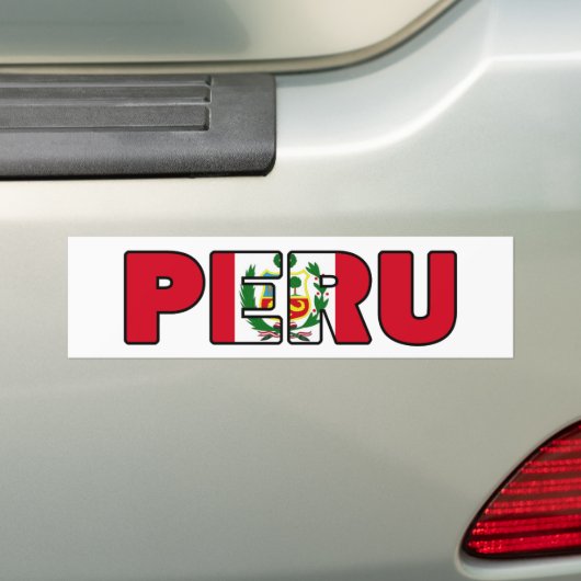Peru Bumpersticker (Op auto)