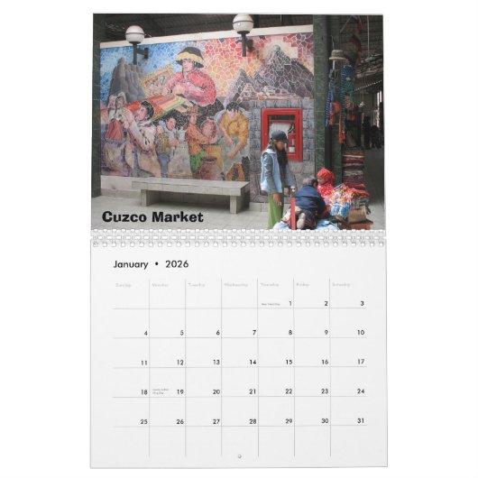 Peru Calendar Kalender (Jan 2026)