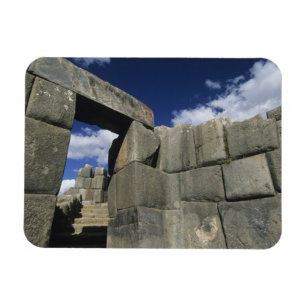 Peru, Cuzco, Sacsayhuaman fort, goed voorbeeld Magneet