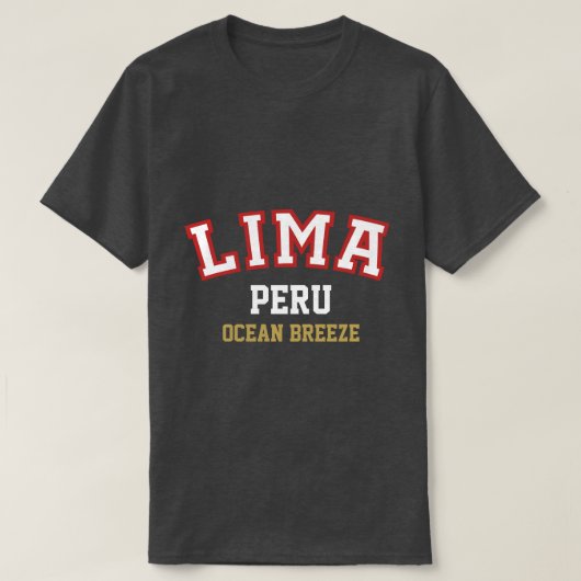 Peru Dark Style T-Shirt (Design devant)