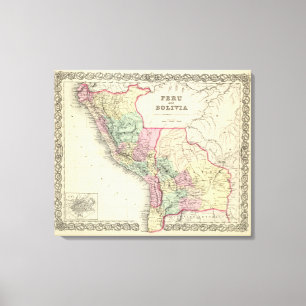 Peru en Bolivia Canvas Afdruk