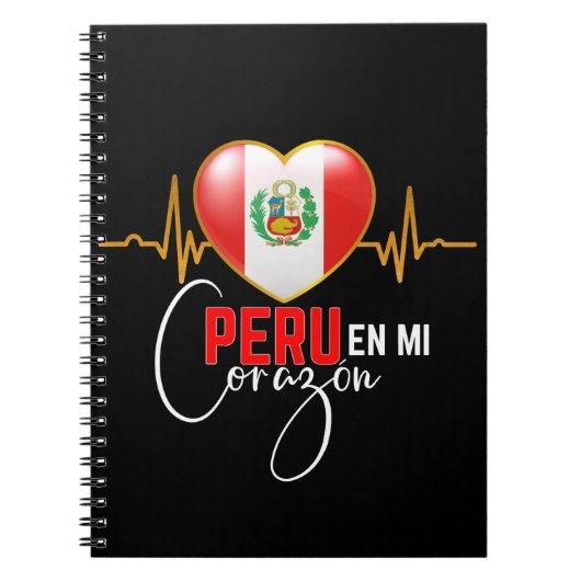 Peru en mi Corazon Peruvian Pride Notitieboek (Voorkant)