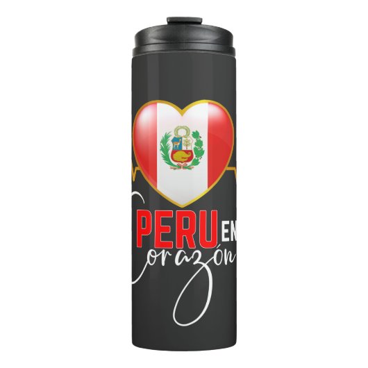 Peru en mi Corazon Peruvian Pride  Thermosbeker (Voorkant)