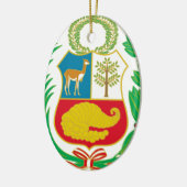Peru - Escudo Nacional (Nationaal Embleem) Keramisch Ornament (Links)