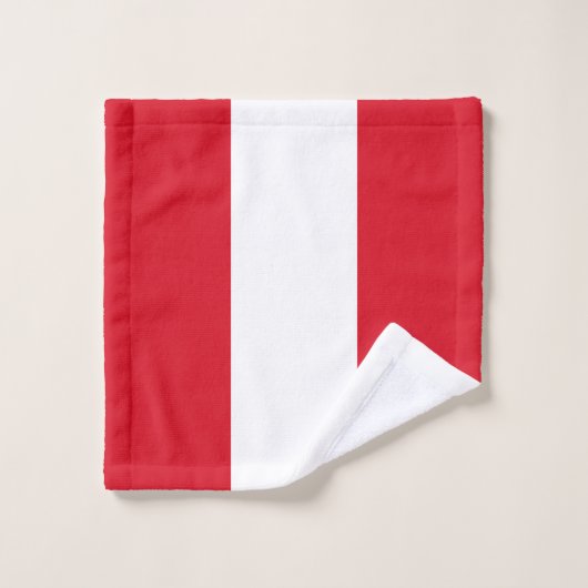 Peru Flag Bad Handdoek (Wasdoekje)