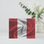 Peru Flag Briefkaart (Staand voorkant)
