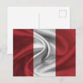 Peru Flag Briefkaart (Voorkant / Achterkant)