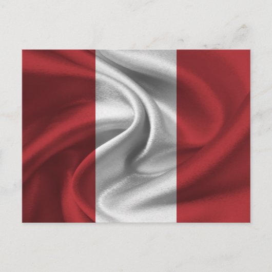 Peru Flag Briefkaart (Voorkant)