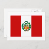 Peru Flag Briefkaart (Voorkant / Achterkant)