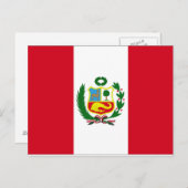 Peru Flag Briefkaart (Voorkant / Achterkant)