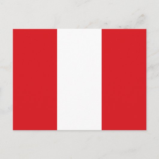 Peru Flag Briefkaart (Voorkant)
