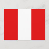 Peru Flag Briefkaart (Voorkant)