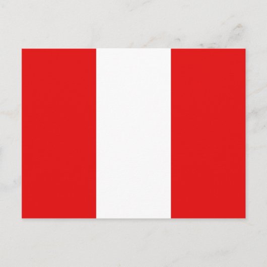 Peru Flag Briefkaart (Voorkant)