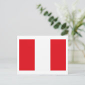 Peru Flag Briefkaart (Staand voorkant)