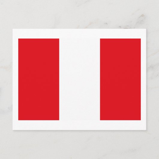 Peru Flag Briefkaart (Voorkant)