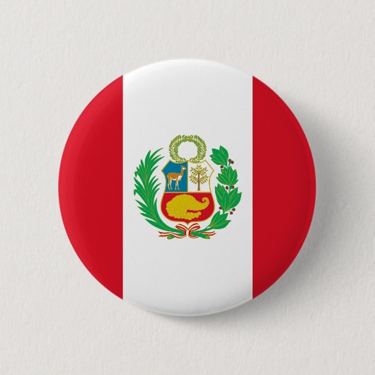 Peru Flag Button (Voorkant)