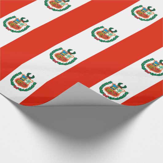 Peru Flag Cadeaupapier (Hoek)