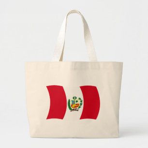 Peru Flag Canvas tas