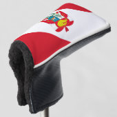 Peru Flag Golf Head Hoesje Golfheadcover (3/4 voorkant)