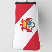 Peru Flag Golf Head Hoesje Golfheadcover (Draai 90)