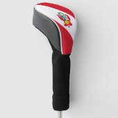 Peru Flag Golfheadcover (Schuin)