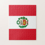 Peru Flag Jigzaag Puzzle Legpuzzel (Verticaal)