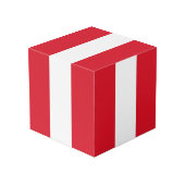 Peru Flag Kubus (Achter hoekig)