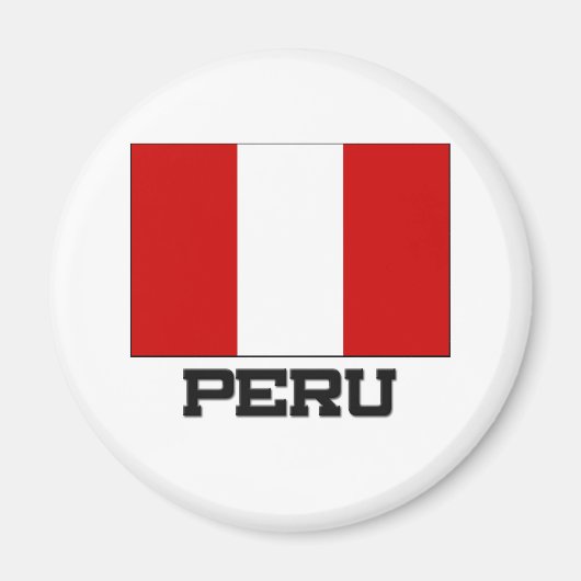 Peru Flag Magneet (Voorkant)