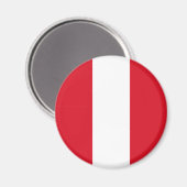 Peru Flag Magneet (Voorkant / Achterkant)