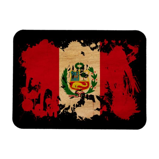 Peru Flag Magneet (Horizontaal)