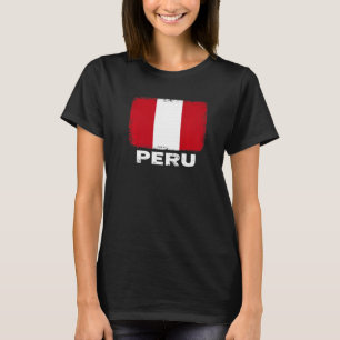 Peru Flag ondersteunt Peruaanse volk Vrouwen Manne T-shirt