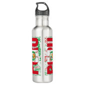 Peru Flag Patriotic Waterfles (Achterkant)