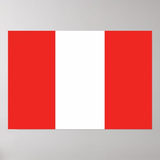 Peru Flag Poster (Voorkant)