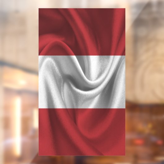 Peru Flag Raamsticker (Vel 2)