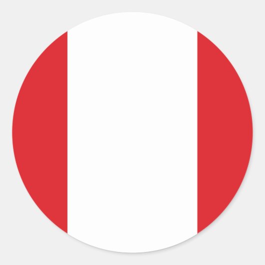Peru Flag Sticker (Voorkant)