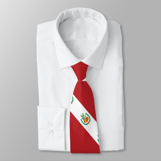 Peru Flag Stropdas (Gebonden)