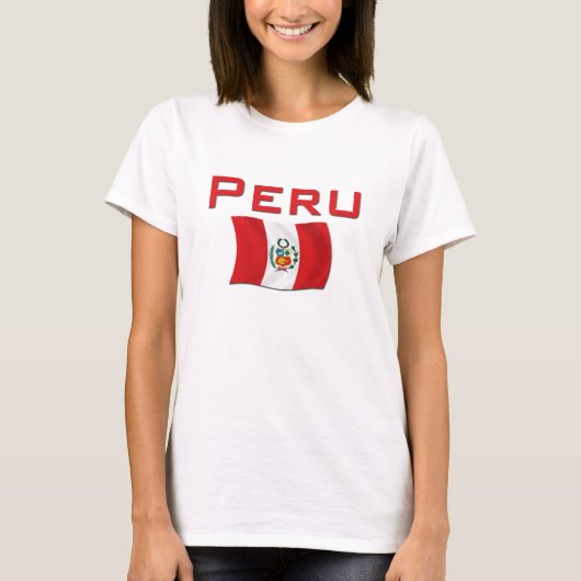 Peru Flag T-shirt (Voorkant)
