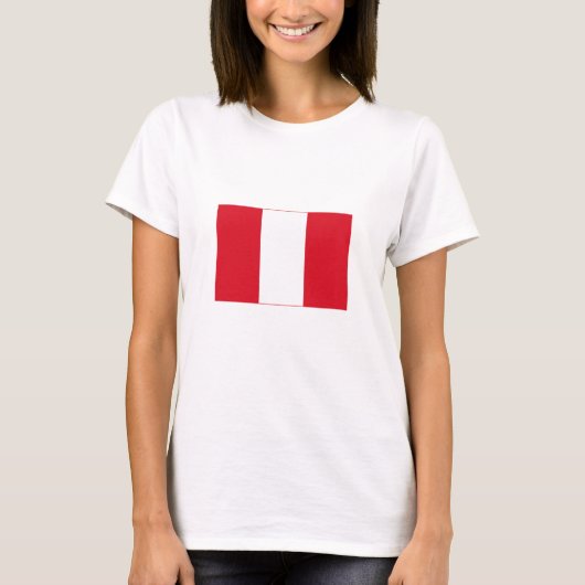 Peru Flag T-shirt (Voorkant)