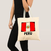 Peru Flag Tote Bag (Voorkant (product))