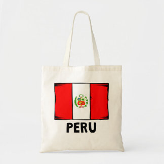 Peru Flag Tote Bag