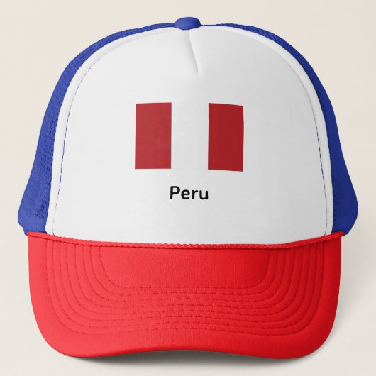 Peru Flag Trucker Pet (Voorkant)