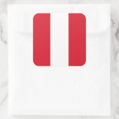 Peru Flag Vierkante Sticker (Tas)
