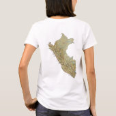 Peru Flag x Map T-Shirt (Achterkant)